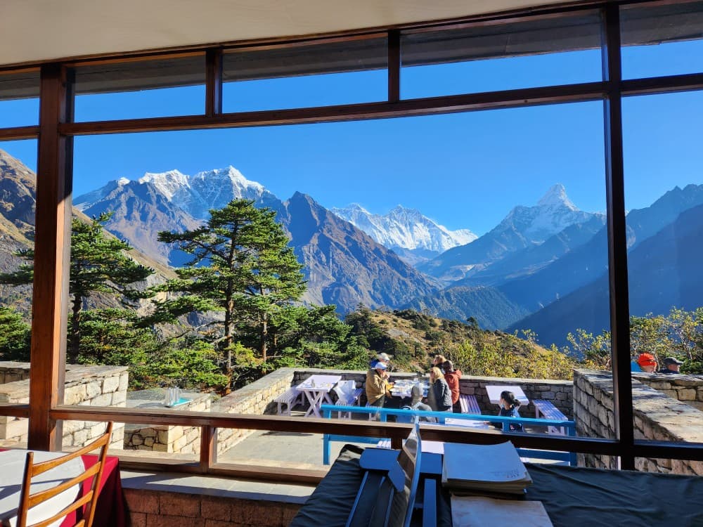 View from Everest View Hotel