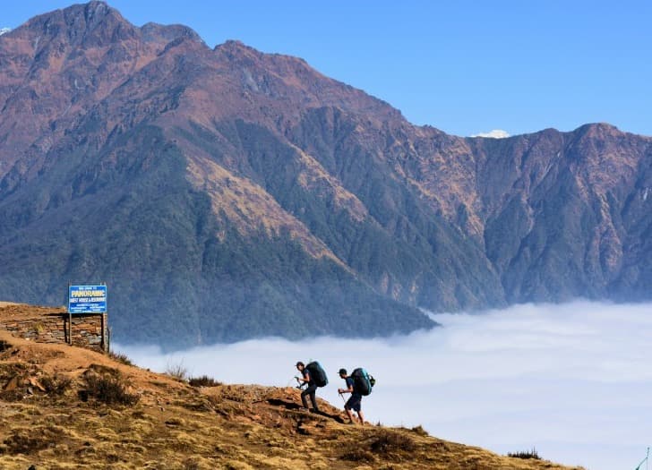 Trekkers in Stunning Trail