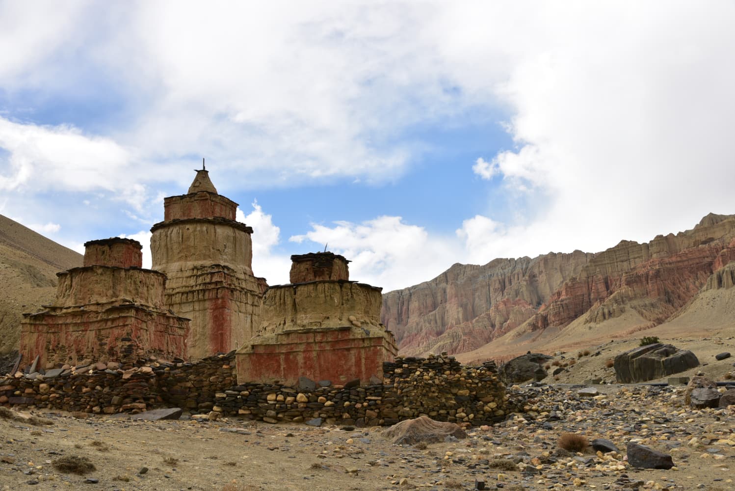 Traditional Stupas at Upper Mustang