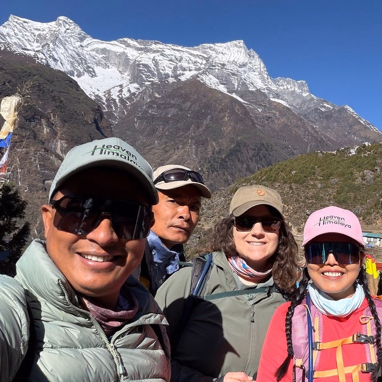 Guide Shankar with Tina and her Group