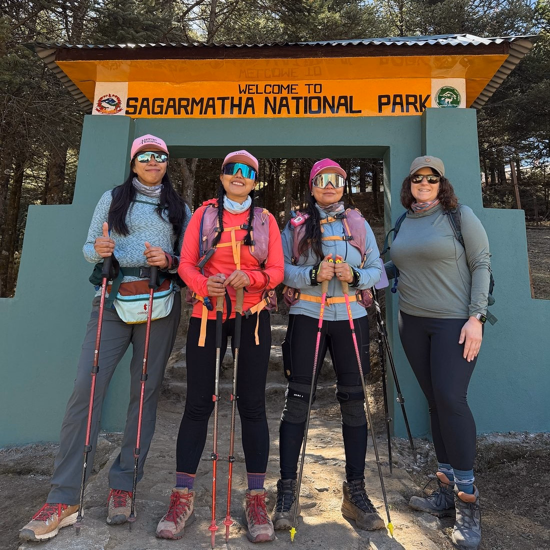 Tina with her group
