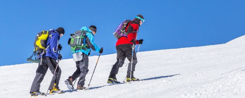 Golden Sunrise over Snow capped Mountain