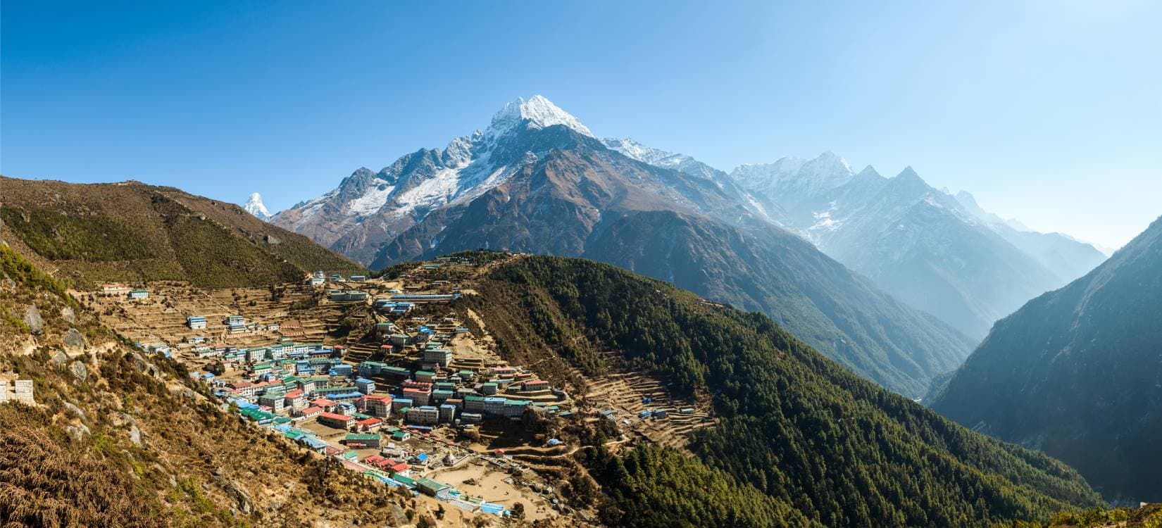 Namche Bazaar along the EBC trail