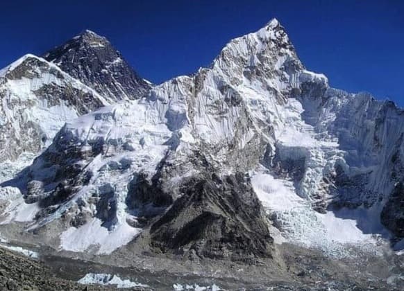 View of Lhotse, Nuptse and Mt. Everest
